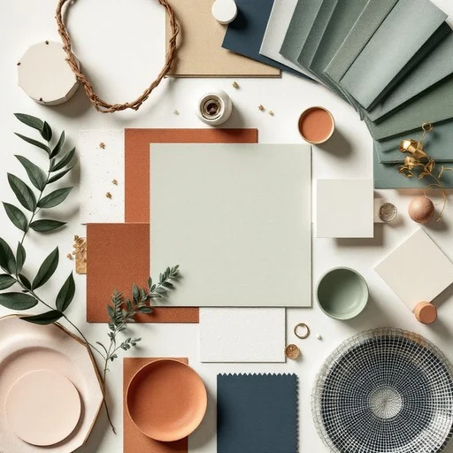 Material palette and textures